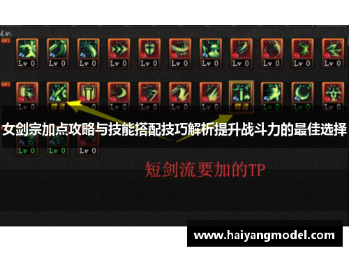 女剑宗加点攻略与技能搭配技巧解析提升战斗力的最佳选择